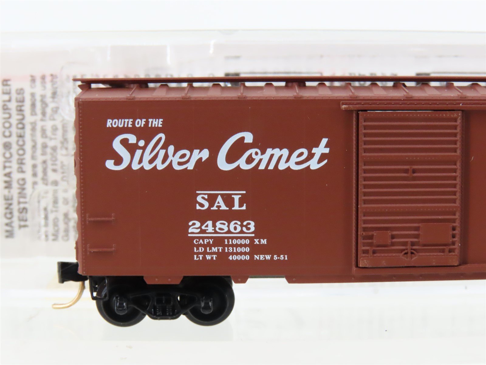 N Scale Micro-Trains MTL 20660 SAL Seaboard Air Line 40' Standard Boxcar #24863