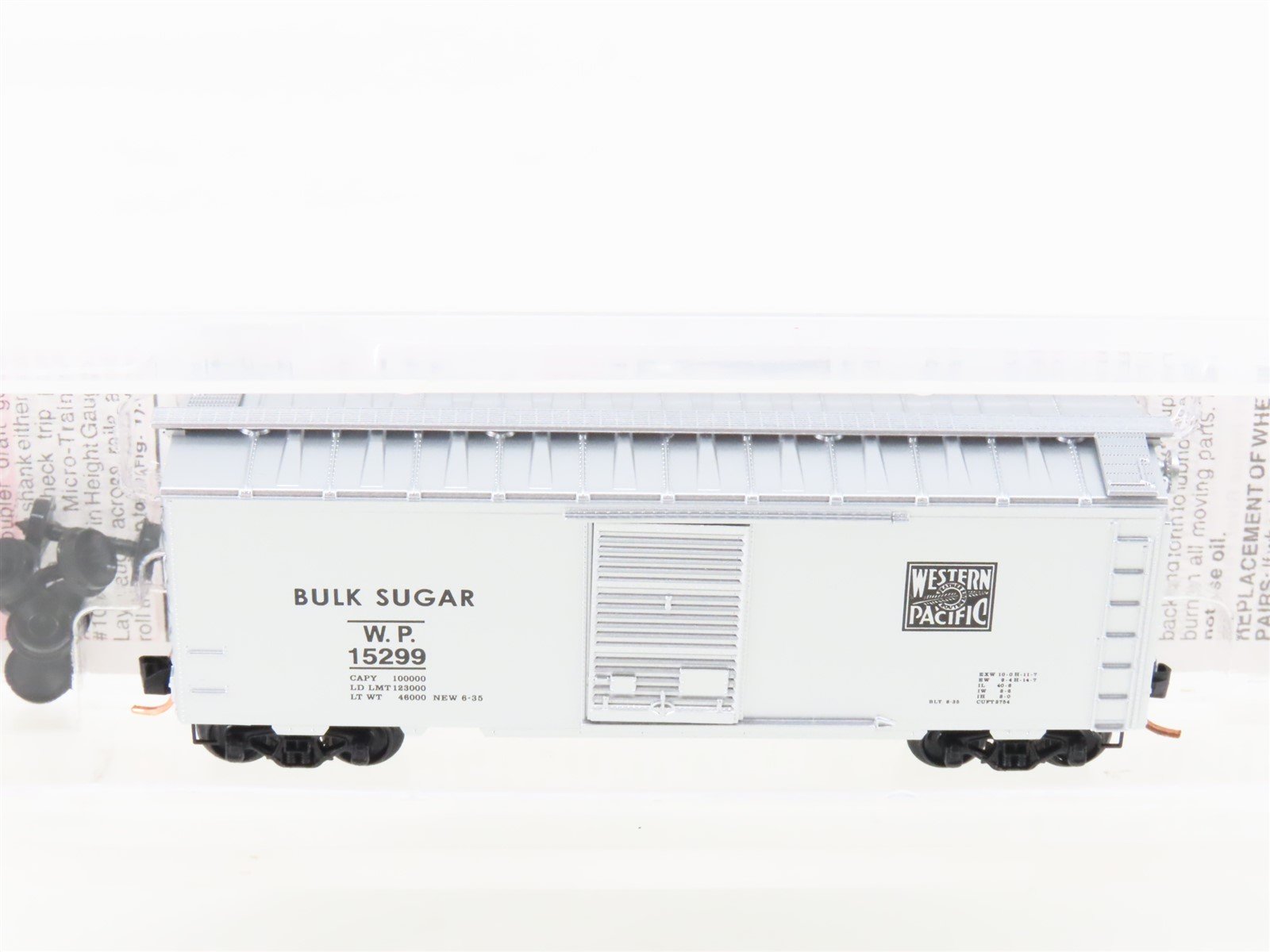 N Scale Micro-Trains MTL 20076 WP Western Pacific 40' Standard Boxcar #15299