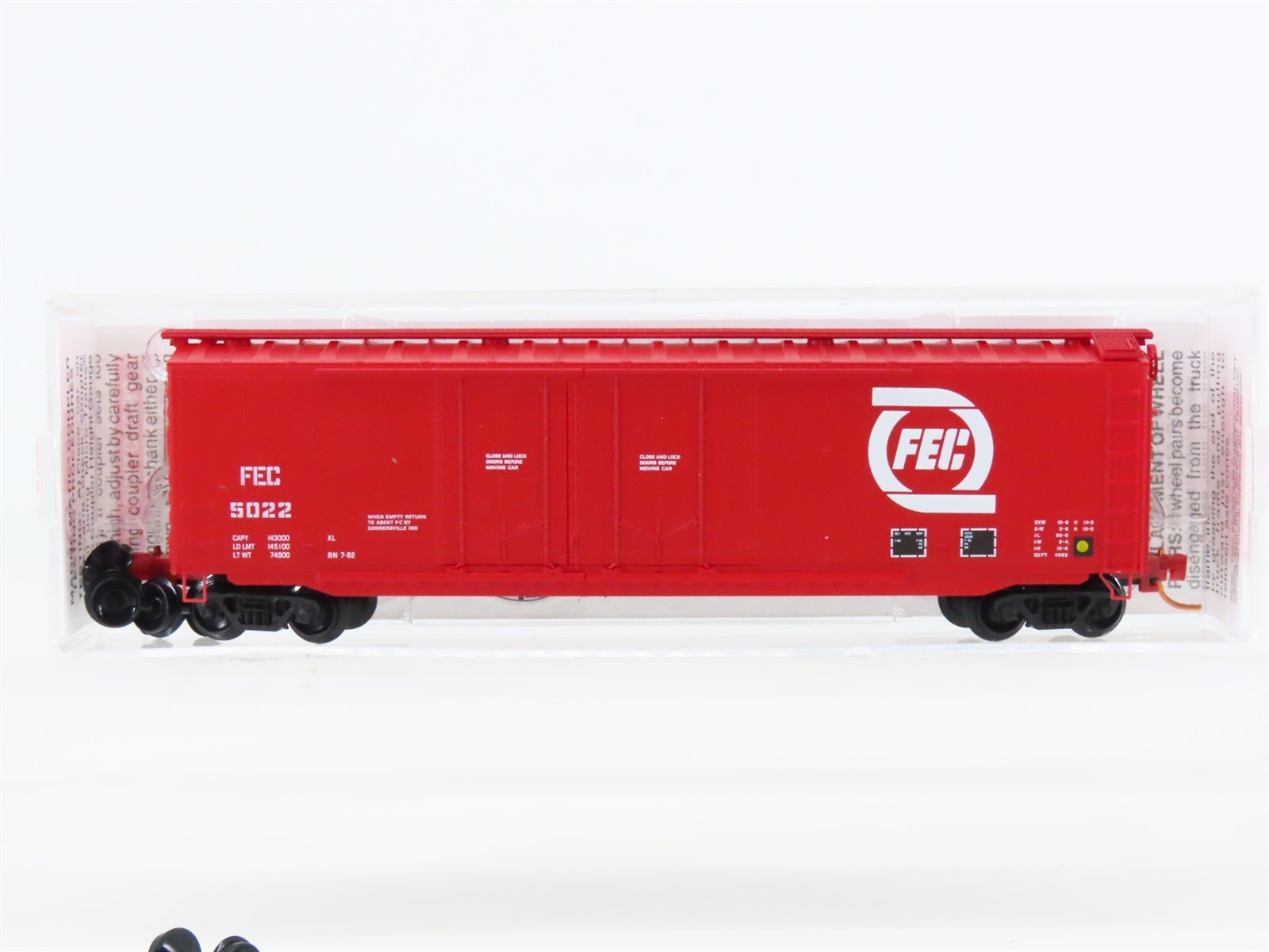 N Scale Micro-Trains MTL 03600060 FEC Florida East Coast 50' Boxcar #5022