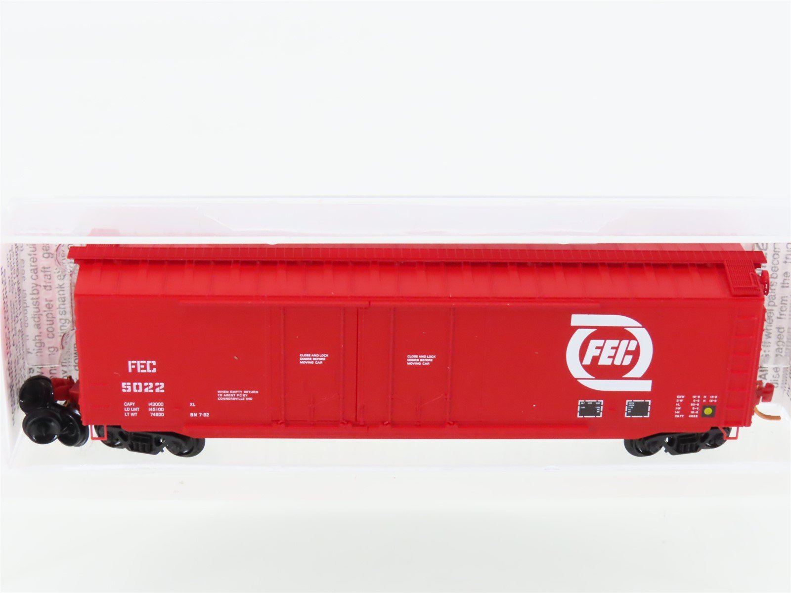 N Scale Micro-Trains MTL 03600060 FEC Florida East Coast 50' Boxcar #5022
