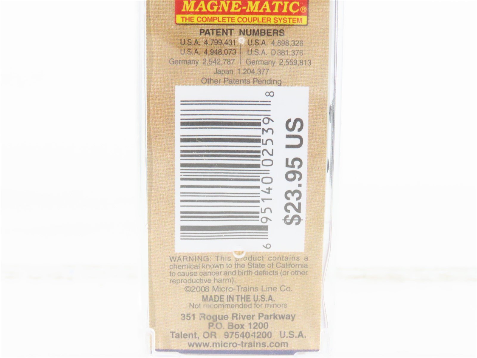 N Scale Micro-Trains MTL 0740010 George Washington 40' Boxcar #1789-1797 wButton
