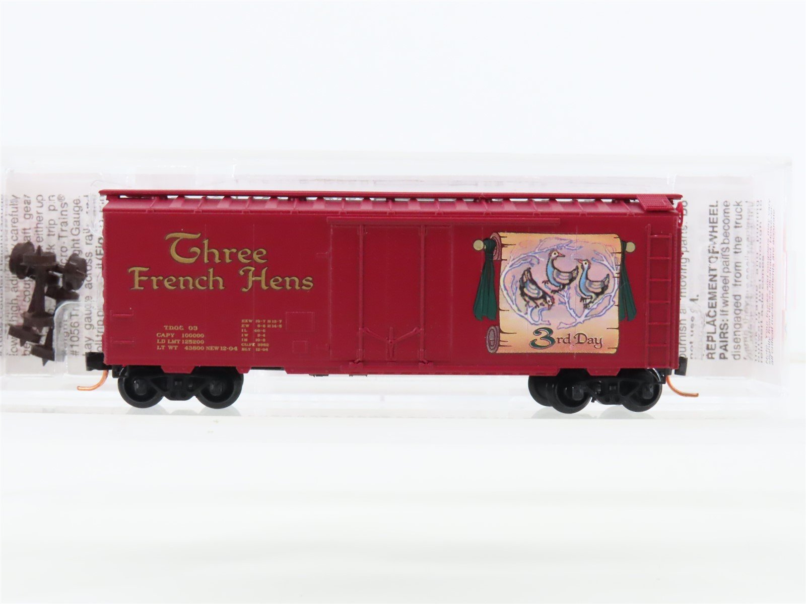 N Scale Micro-Trains 21503 TDOC Twelve Days of Christmas 40' Boxcar #03