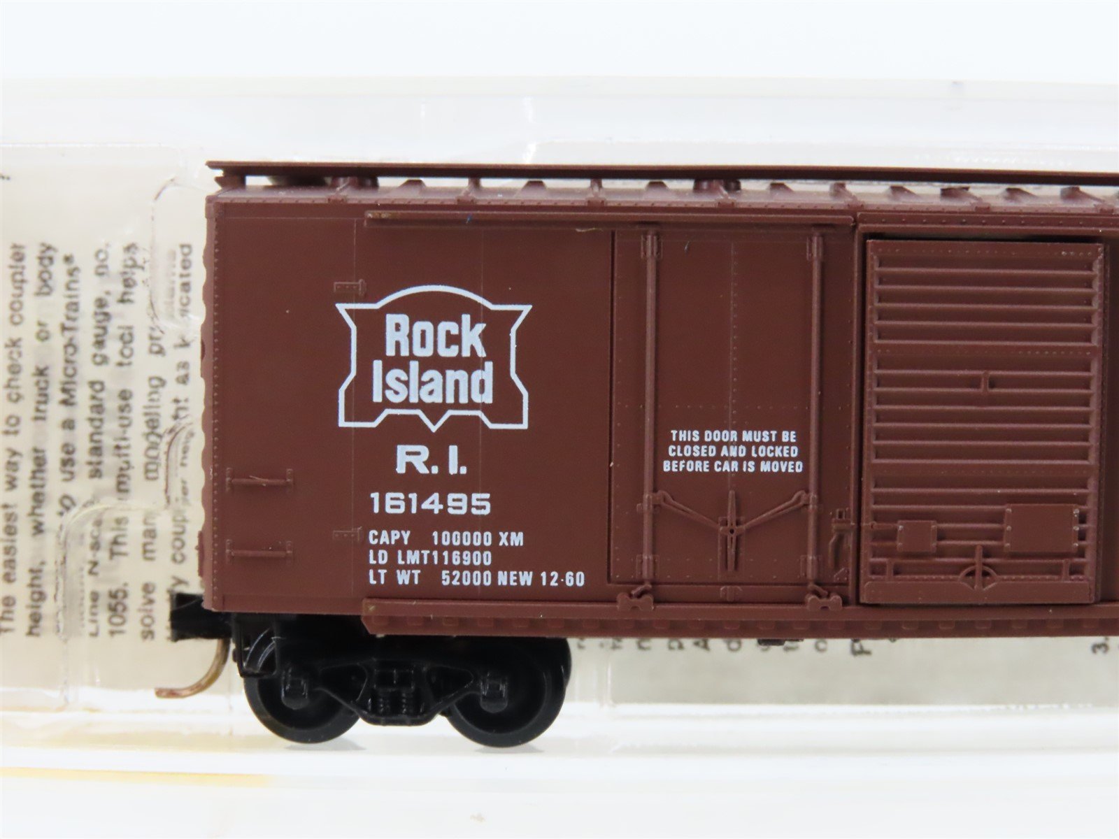 N Scale Micro-Trains 22060 RI Rock Island 40' Standard Boxcar #161495