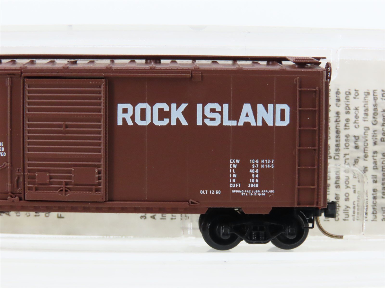 N Scale Micro-Trains 22060 RI Rock Island 40' Standard Boxcar #161495