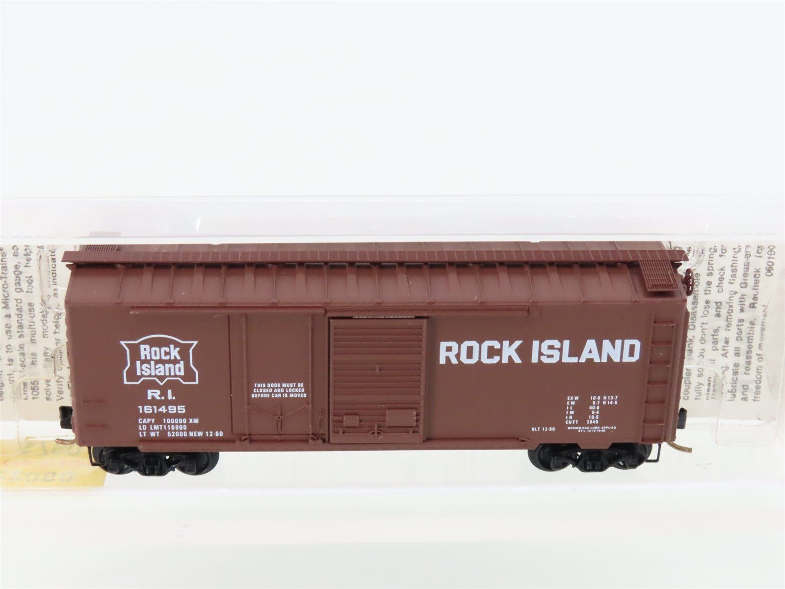 N Scale Micro-Trains 22060 RI Rock Island 40' Standard Boxcar #161495