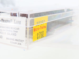 N Scale Micro-Trains 22060 RI Rock Island 40' Standard Boxcar #161495