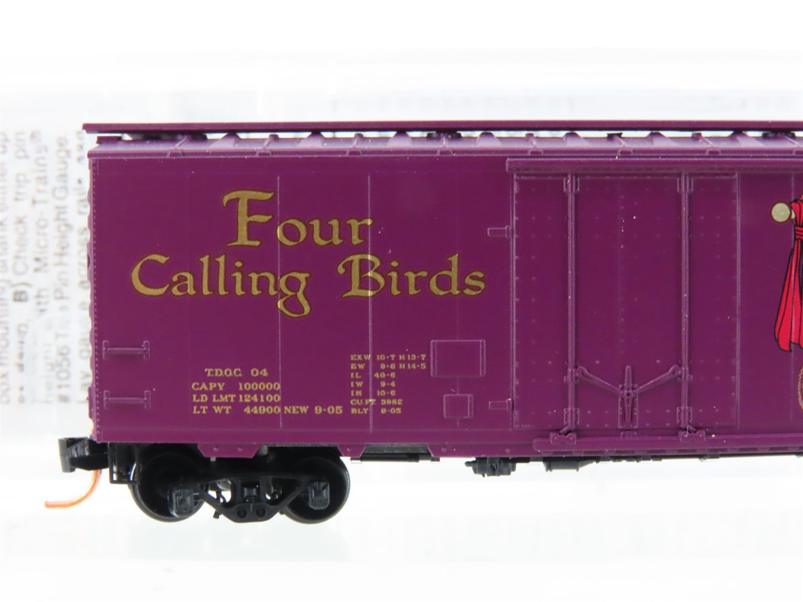 N Scale Micro-Trains 02100504 TDOC Twelve Days of Christmas 40' Boxcar #04