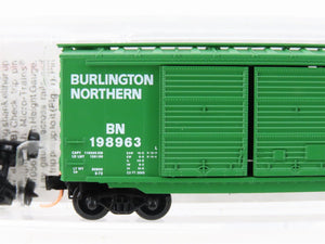 N Scale Micro-Trains 23080 BN Burlington Northern 40' Standard Boxcar #198963