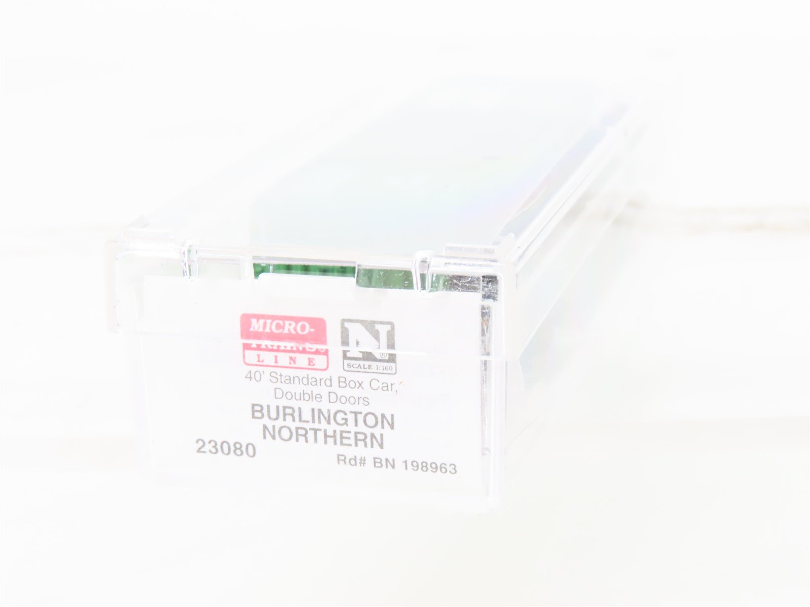 N Scale Micro-Trains 23080 BN Burlington Northern 40' Standard Boxcar #198963