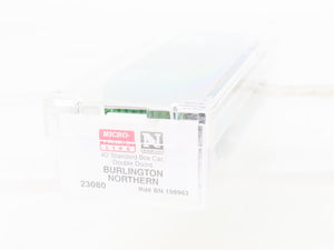 N Scale Micro-Trains 23080 BN Burlington Northern 40' Standard Boxcar #198963