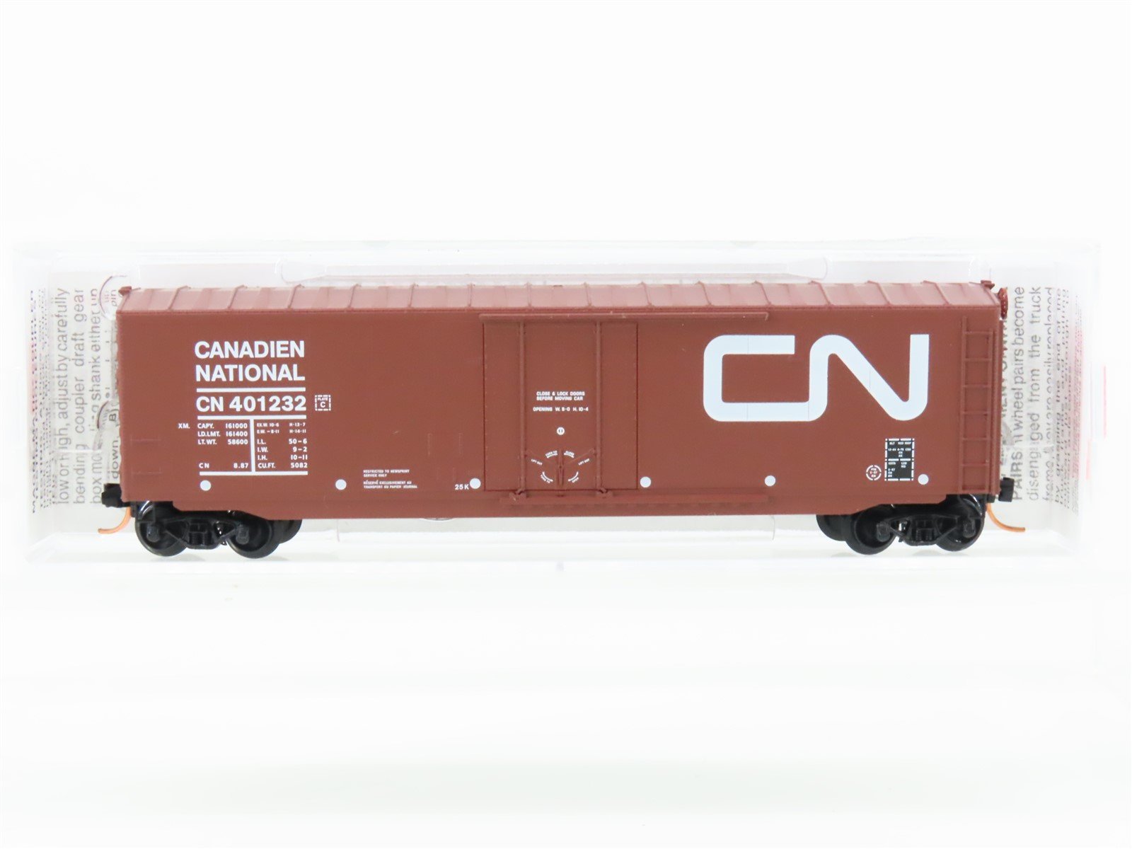 N Scale Micro-Trains MTL 38190 CN Canadian National 50' Standard Boxcar #401232