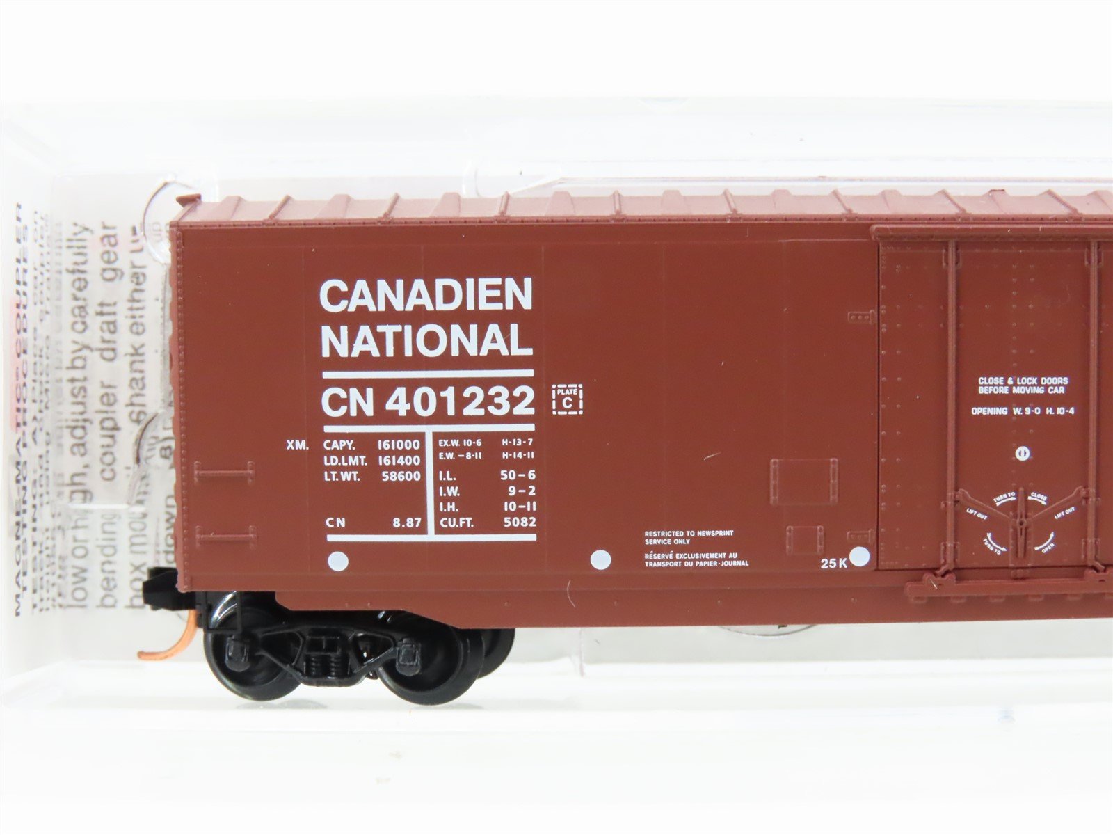 N Scale Micro-Trains MTL 38190 CN Canadian National 50' Standard Boxcar #401232