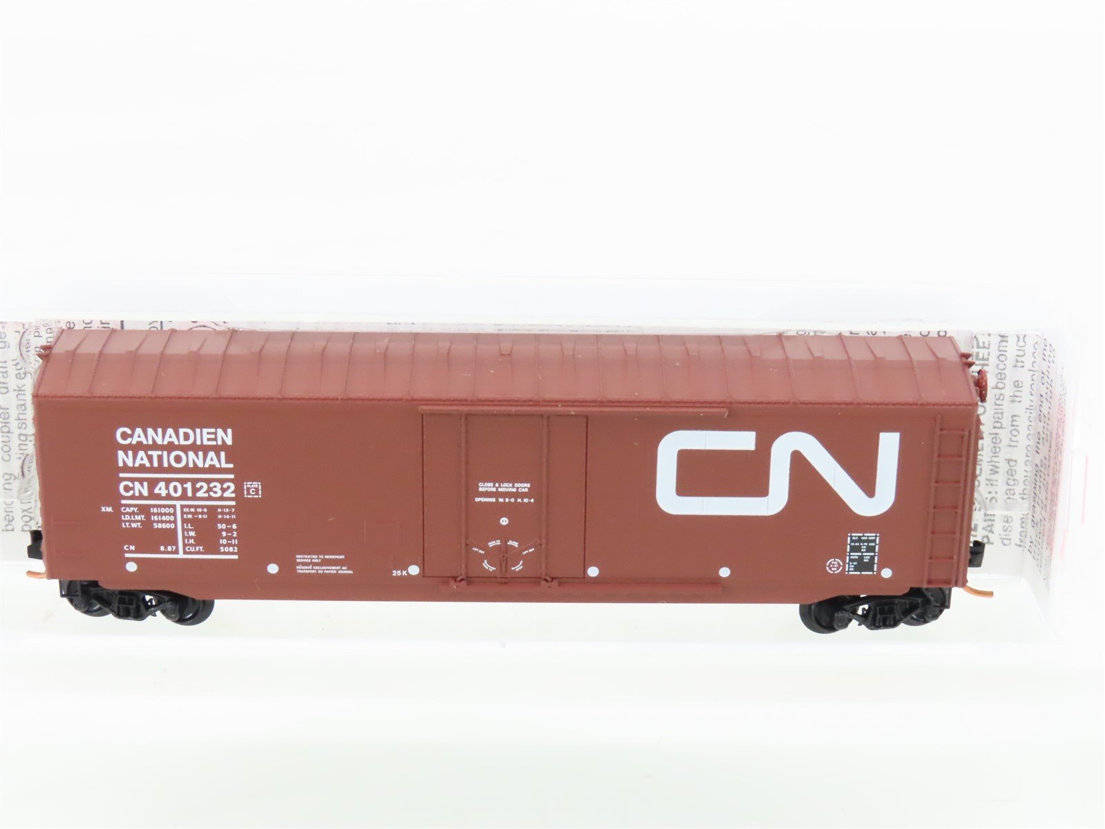 N Scale Micro-Trains MTL 38190 CN Canadian National 50' Standard Boxcar #401232