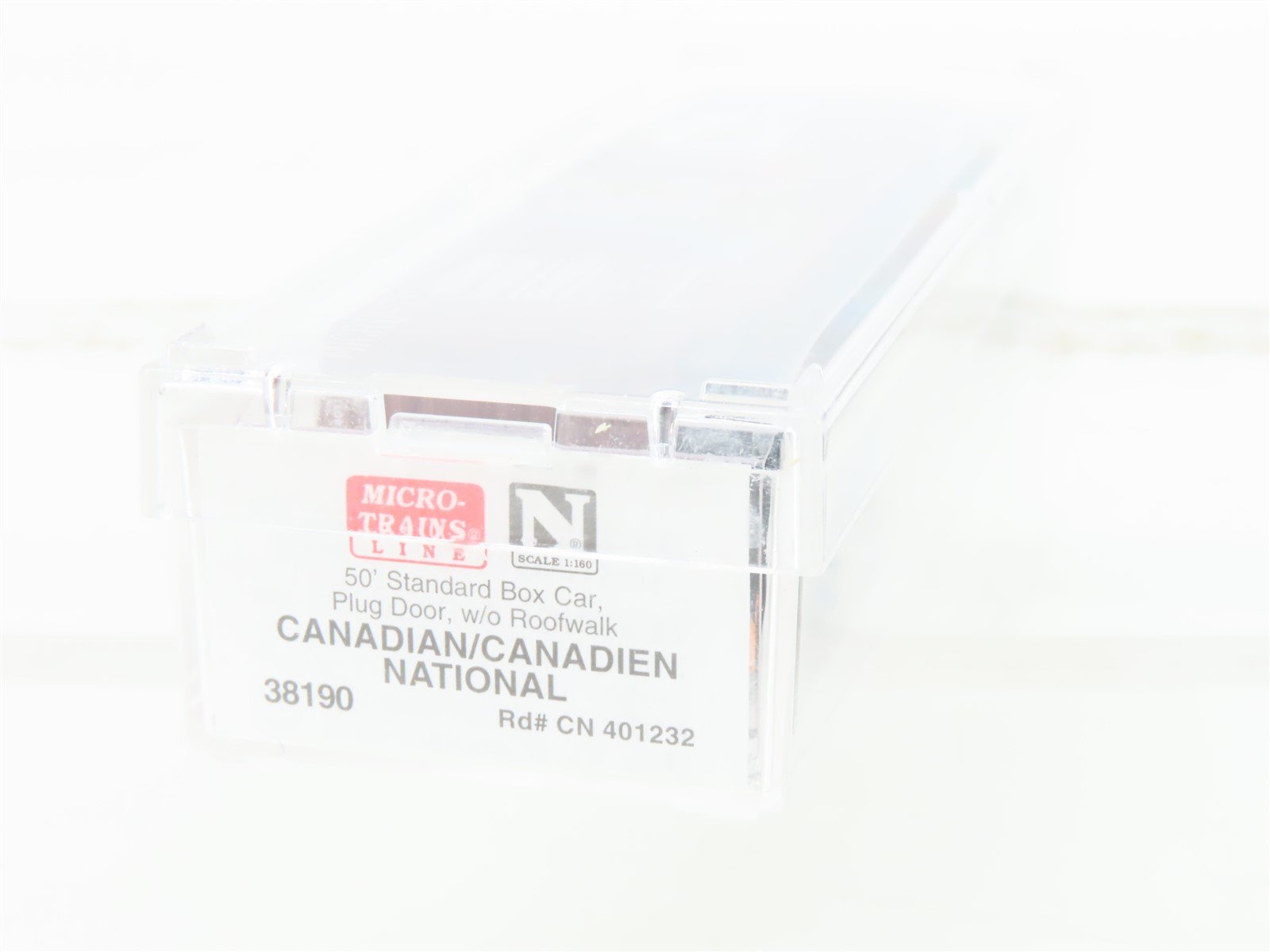 N Scale Micro-Trains MTL 38190 CN Canadian National 50' Standard Boxcar #401232