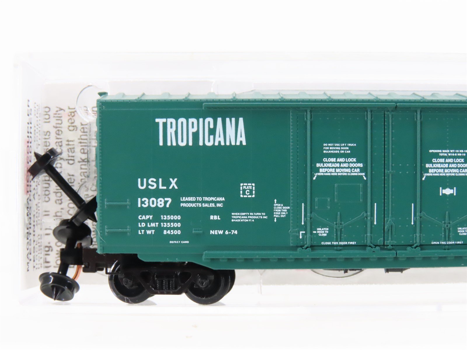 N Scale Micro-Trains MTL 75040 USLX Tropicana 50' Standard Boxcar #13087