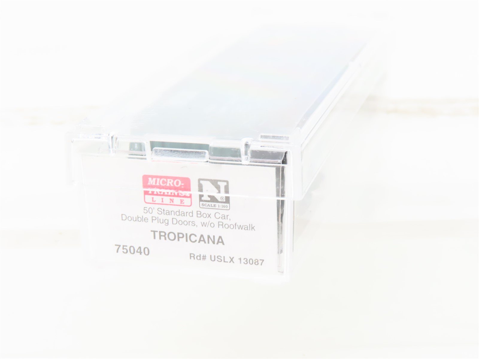 N Scale Micro-Trains MTL 75040 USLX Tropicana 50' Standard Boxcar #13087
