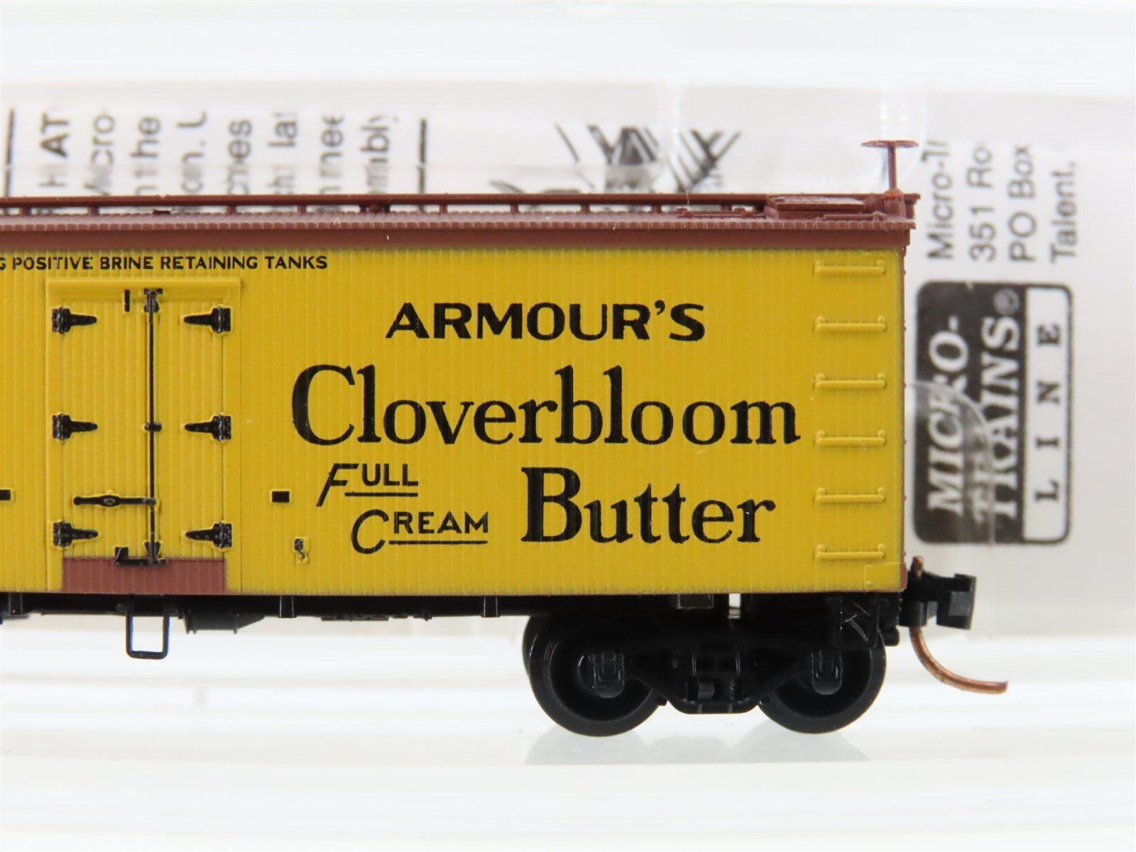 N Micro-Trains MTL 58550 ARLX Armour Refrigerator Line 36 Wood Reefer #14796