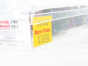 N Micro-Trains MTL 58550 ARLX Armour Refrigerator Line 36 Wood Reefer #14796