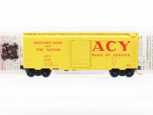 N Micro-Trains MTL 20180 ACY Akron Canton & Youngstown 40' Standard Boxcar #3326