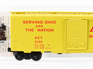 N Micro-Trains MTL 20180 ACY Akron Canton & Youngstown 40' Standard Boxcar #3326