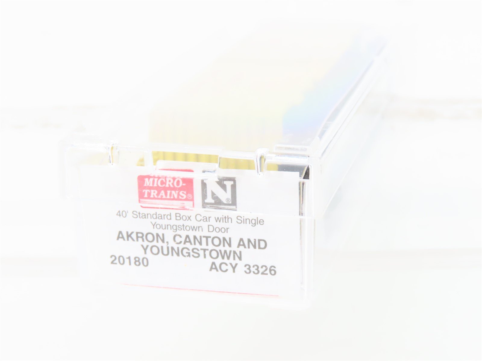 N Micro-Trains MTL 20180 ACY Akron Canton & Youngstown 40' Standard Boxcar #3326