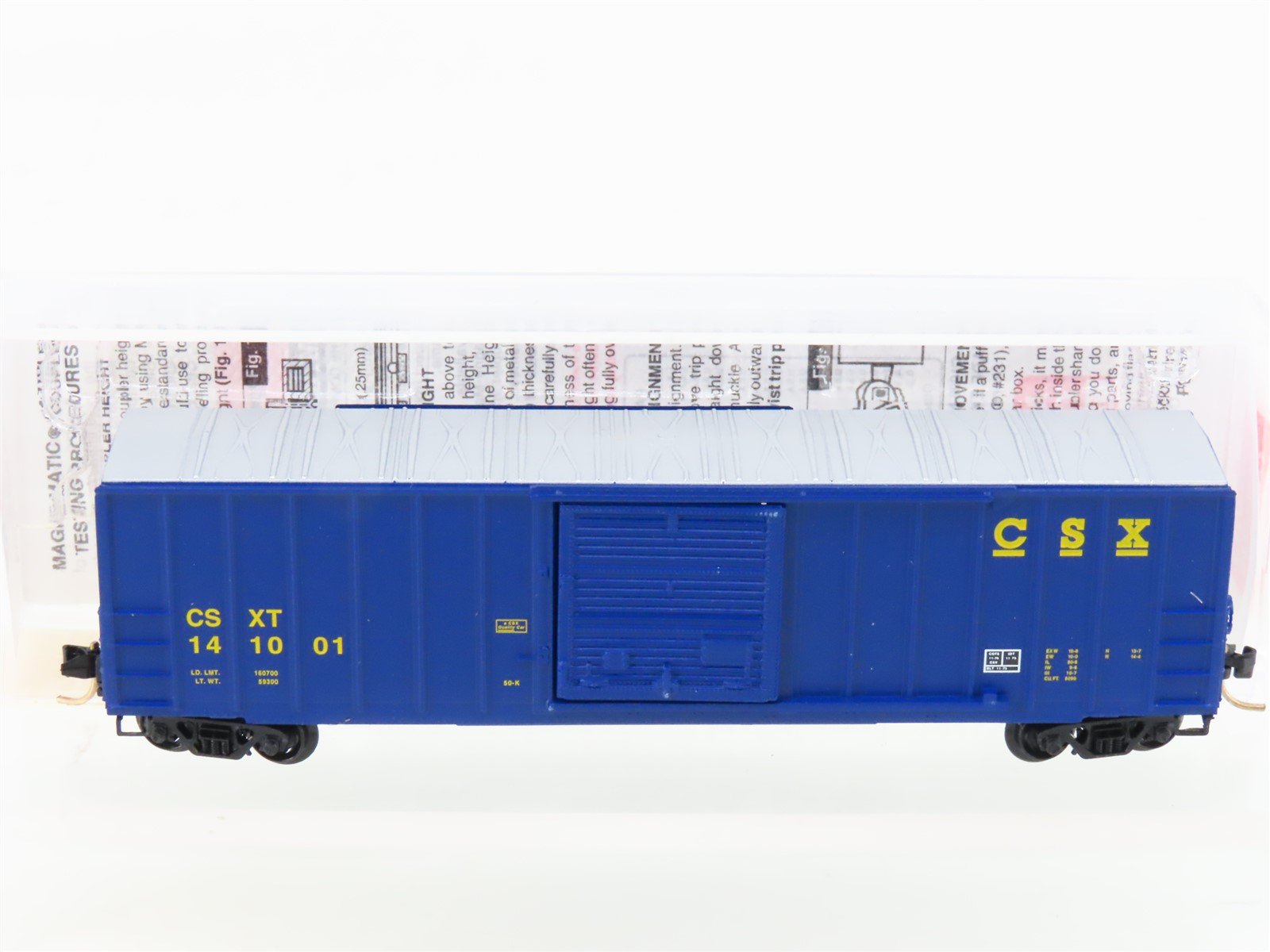 N Scale Micro-Trains MTL 25550 CSX Railway 50' Rib Side Boxcar #141001