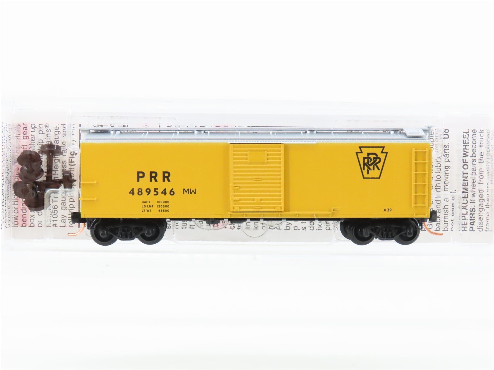 N Scale Micro-Trains 120710 PRR Pennsylvania 40' Steel Boxcar #489546