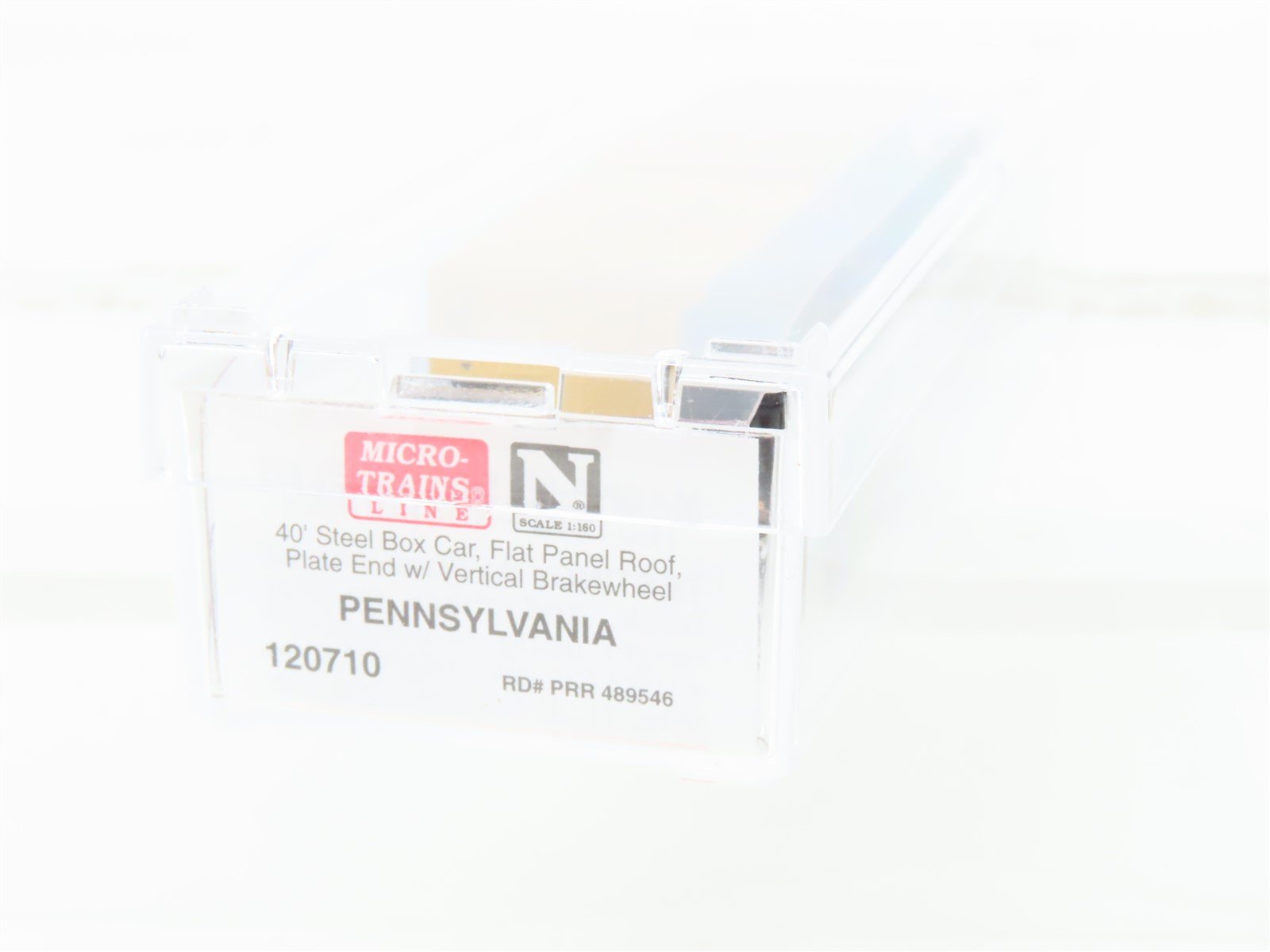 N Scale Micro-Trains 120710 PRR Pennsylvania 40' Steel Boxcar #489546
