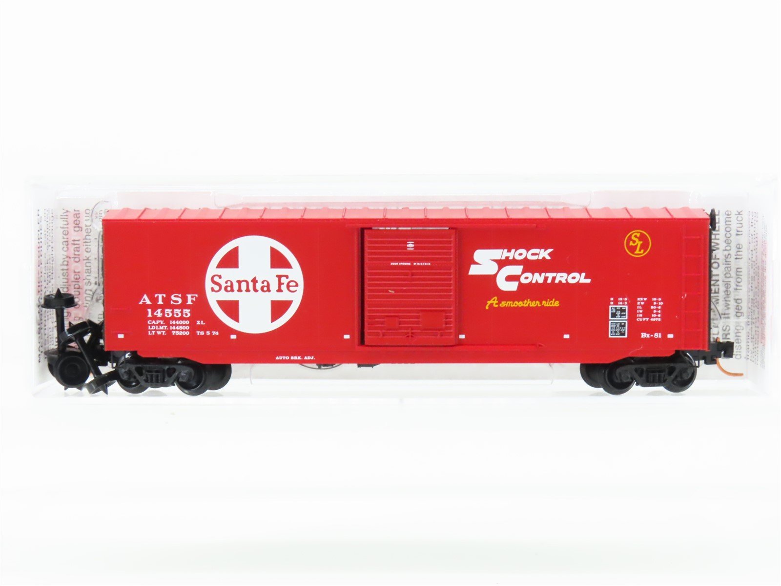 N Scale Micro-Trains 07700140 ATSF Santa Fe 50' Standard Boxcar #14555