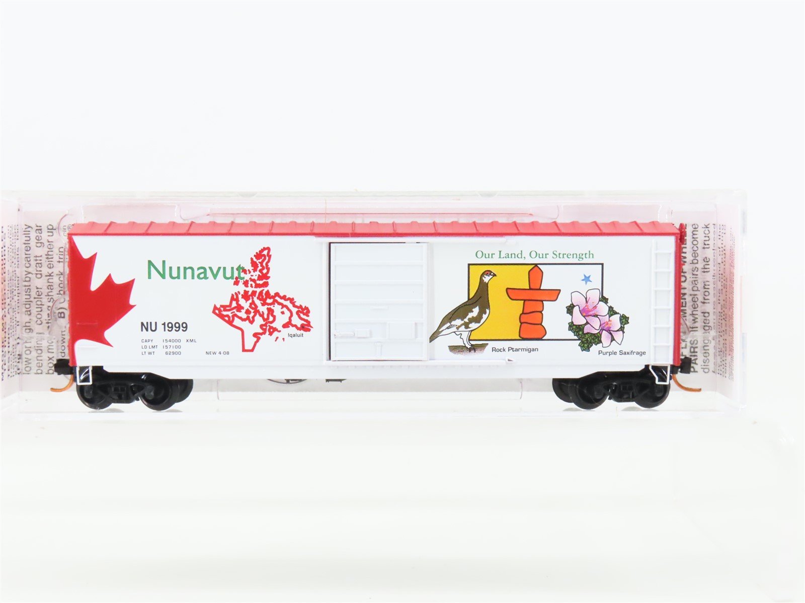 N Scale Micro-Trains 07700161 Nunavut Territory 50' Standard Boxcar #1999