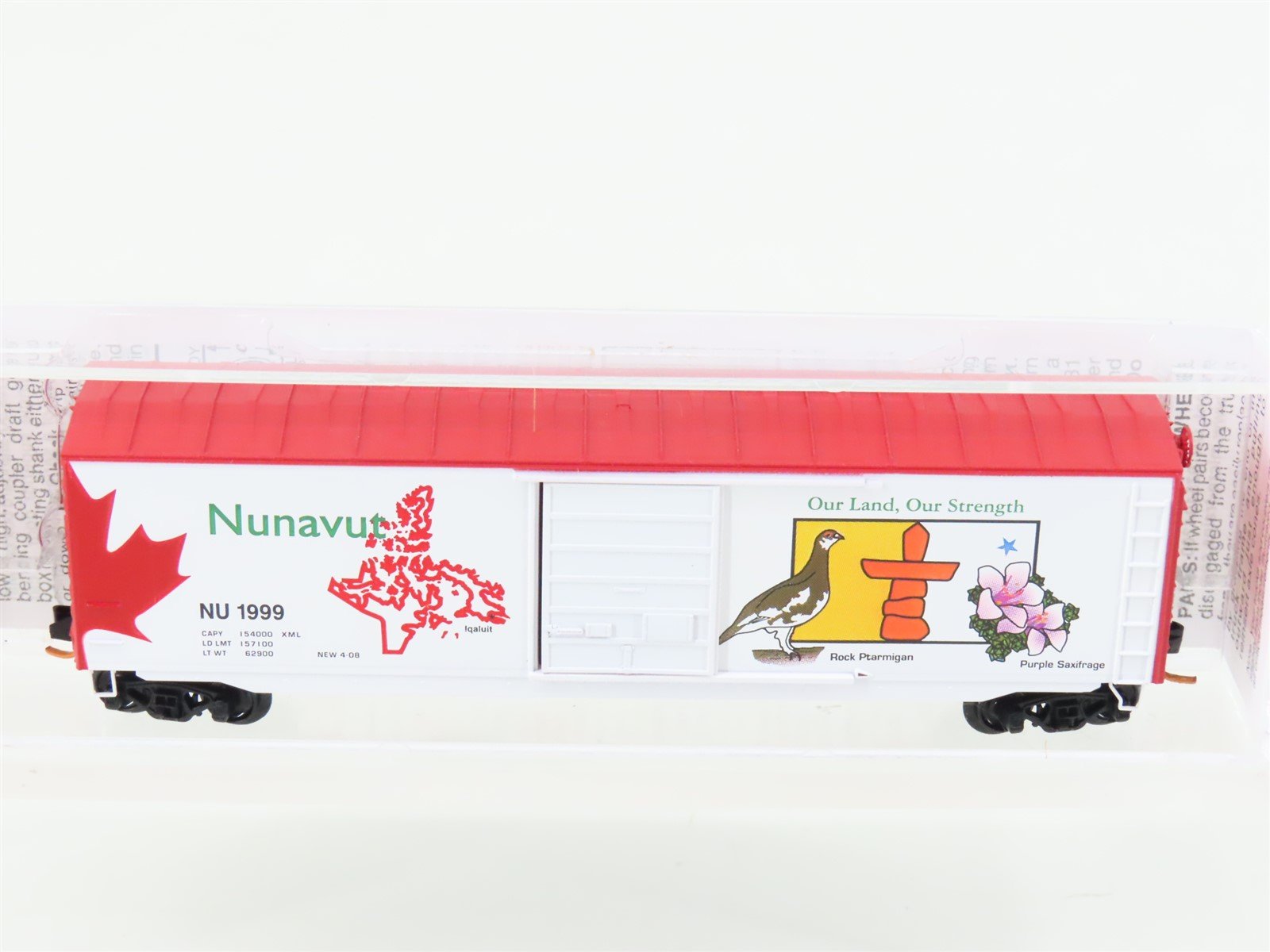 N Scale Micro-Trains 07700161 Nunavut Territory 50' Standard Boxcar #1999
