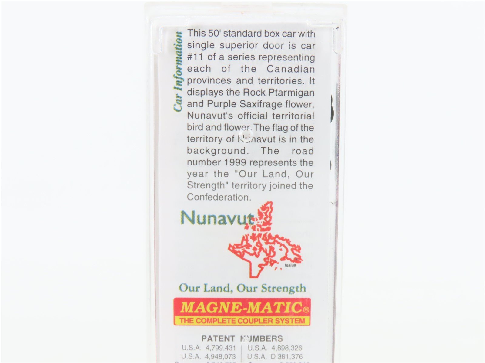 N Scale Micro-Trains 07700161 Nunavut Territory 50' Standard Boxcar #1999