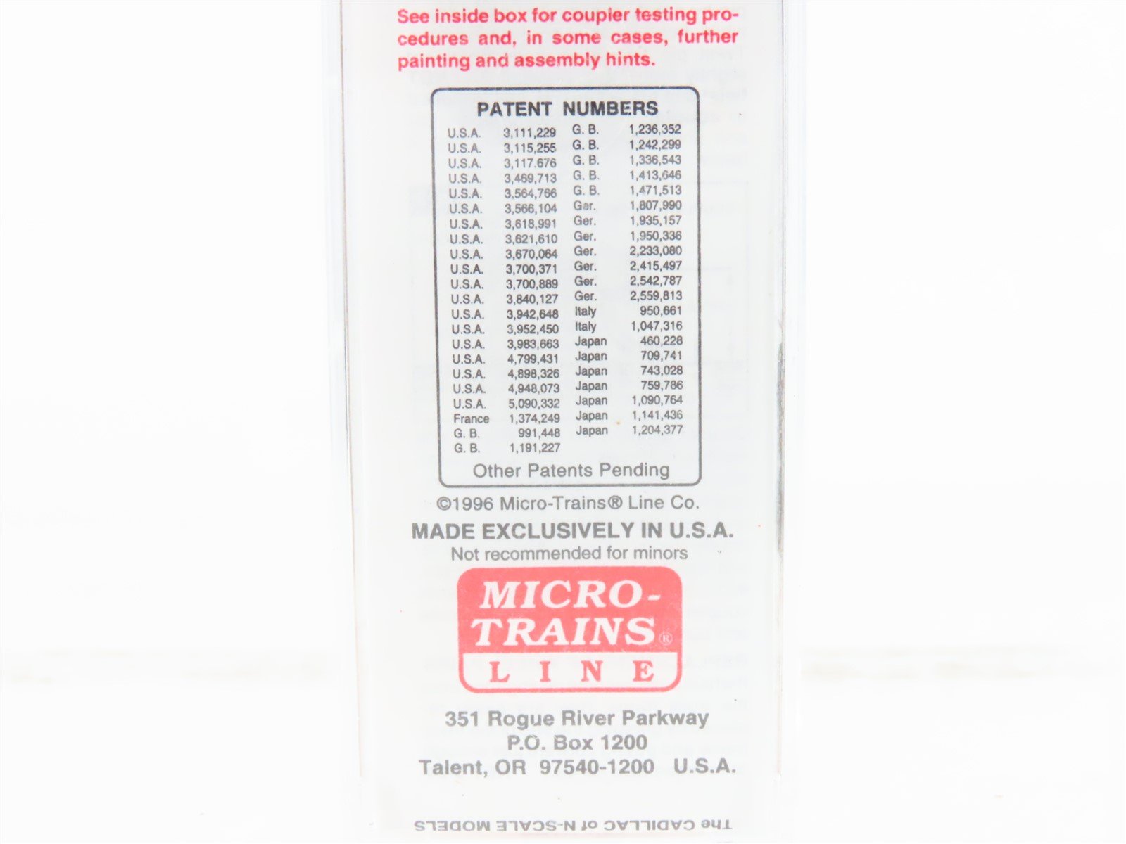 N Scale Micro-Trains 28040 CNJ Jersey Central 40' Braced Boxcar #17235