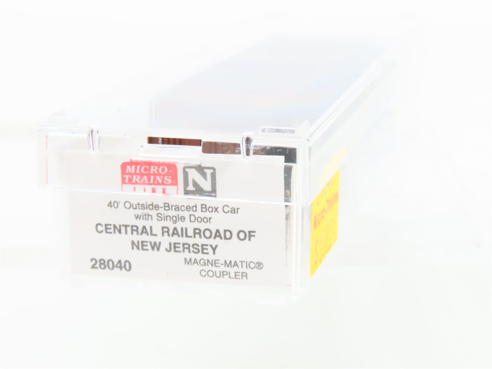 N Scale Micro-Trains 28040 CNJ Jersey Central 40' Braced Boxcar #17235
