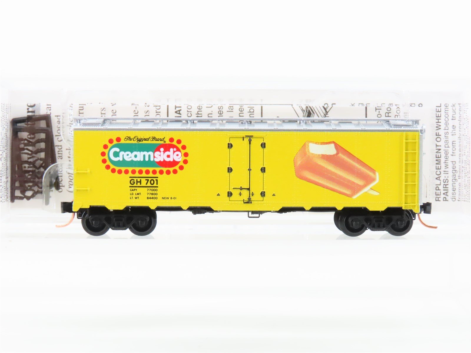 N Scale Micro-Trains 59070 GH Creamsicle 40' Steel Ice Reefer #701
