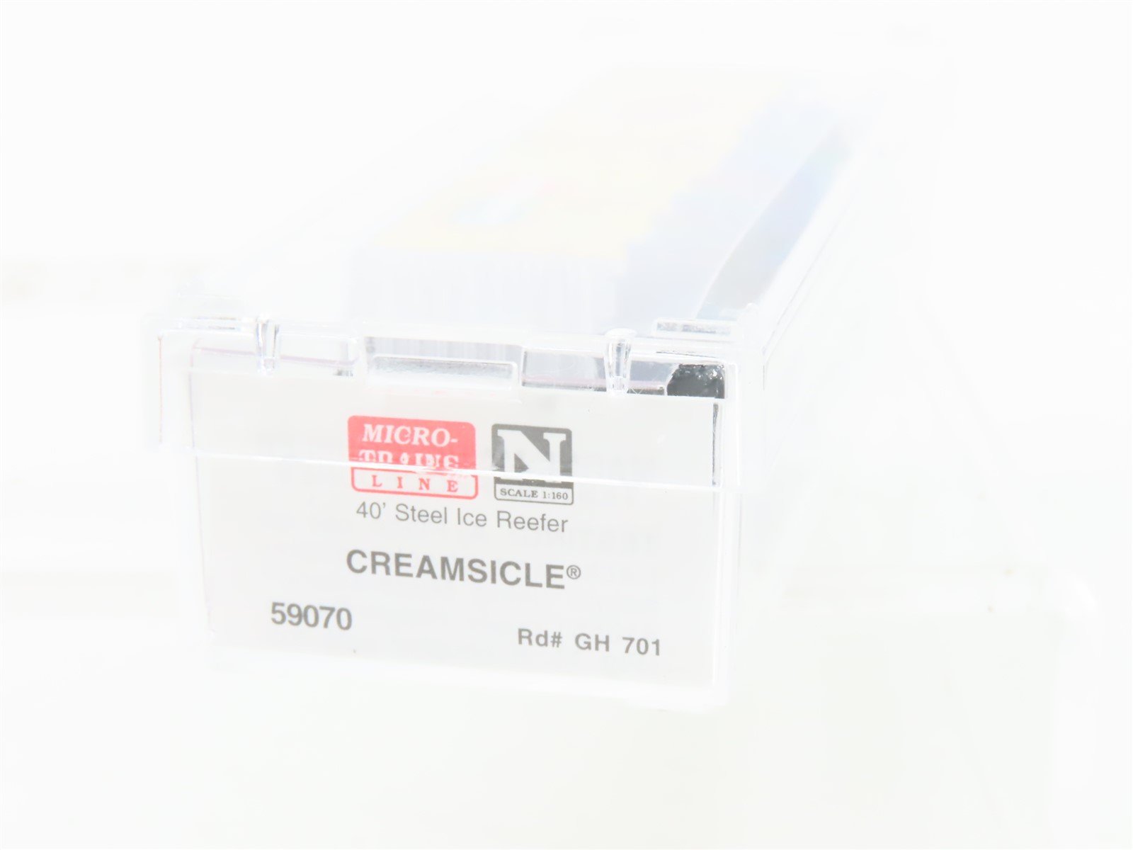 N Scale Micro-Trains 59070 GH Creamsicle 40' Steel Ice Reefer #701