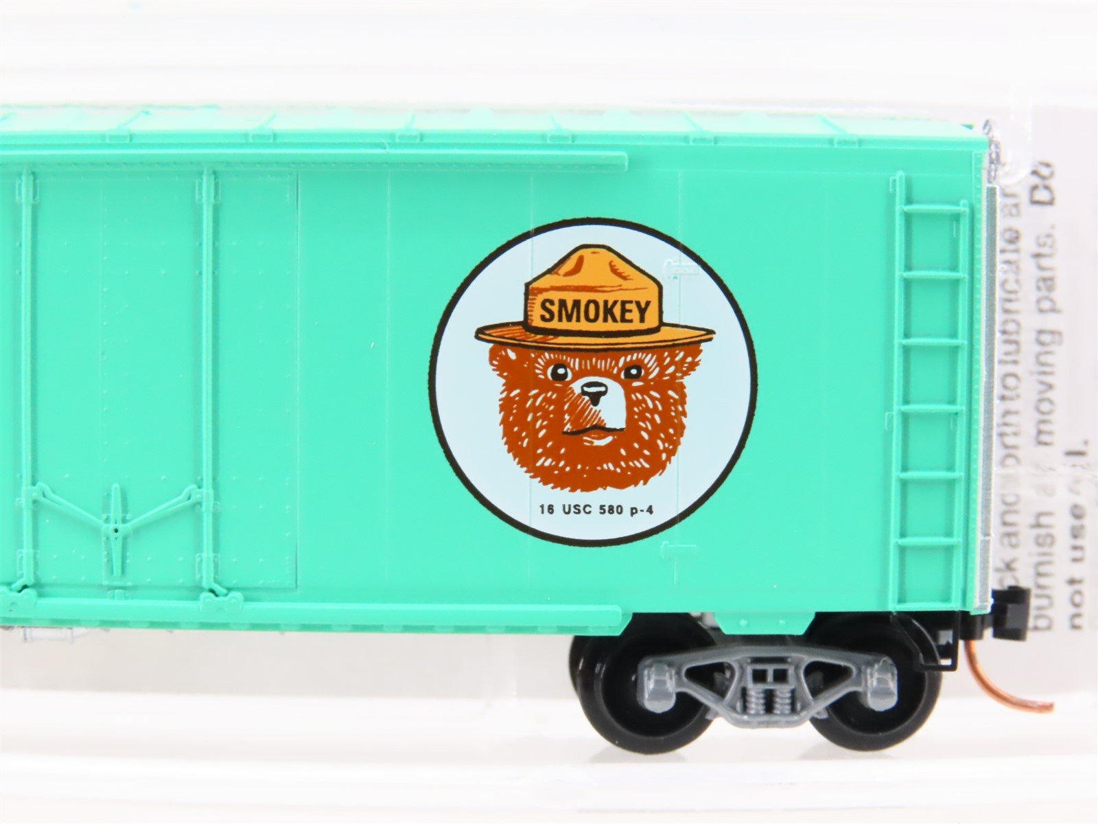 N Scale Micro-Trains 74050 FB Smokey Bear Fire Prevention 40' Boxcar #X12645