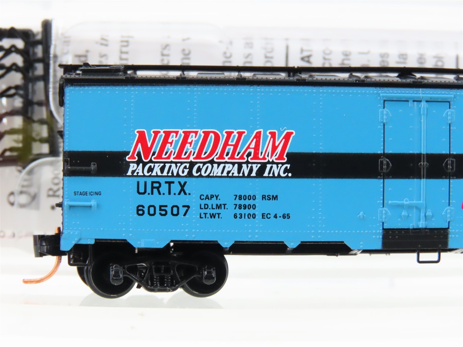 N Scale Micro-Trains 05900140 URTX Needham Packing Co 40' Steel Reefer #60507