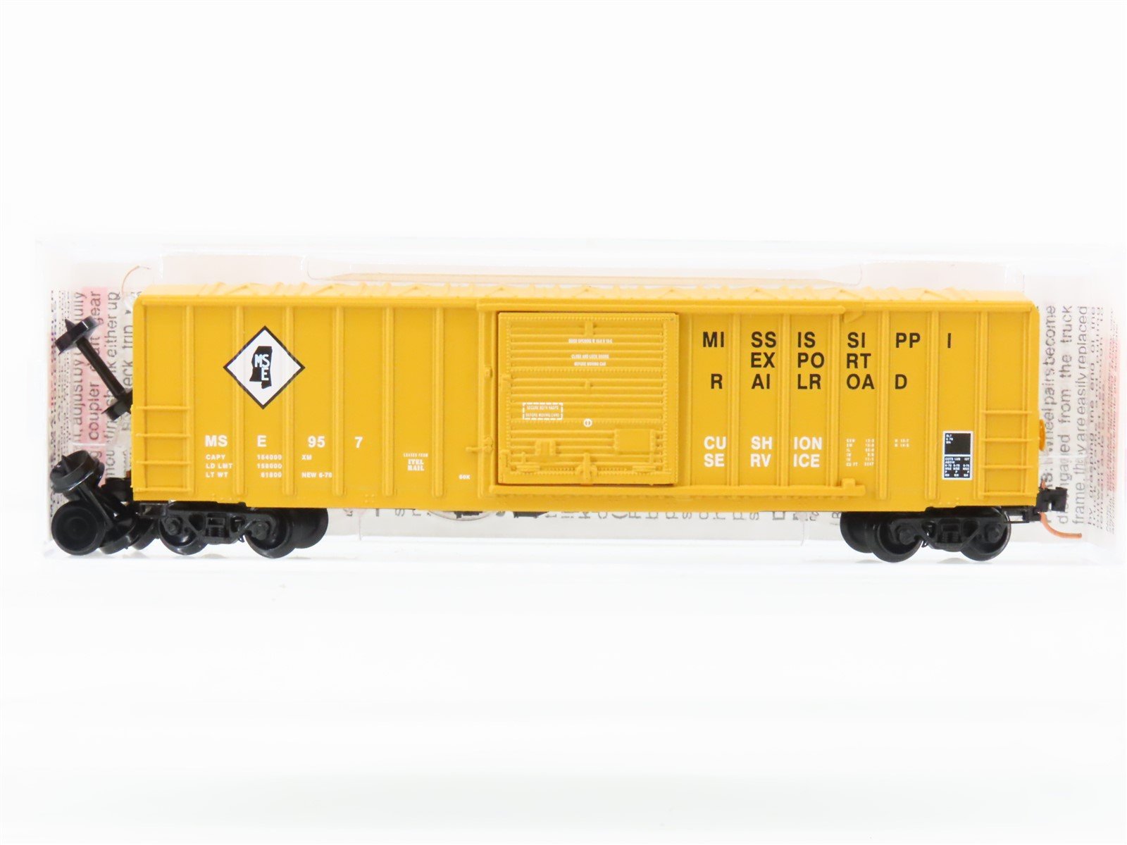 N Scale Micro-Trains 25460 MSE Mississippi Export 50' Rib Side Boxcar #957