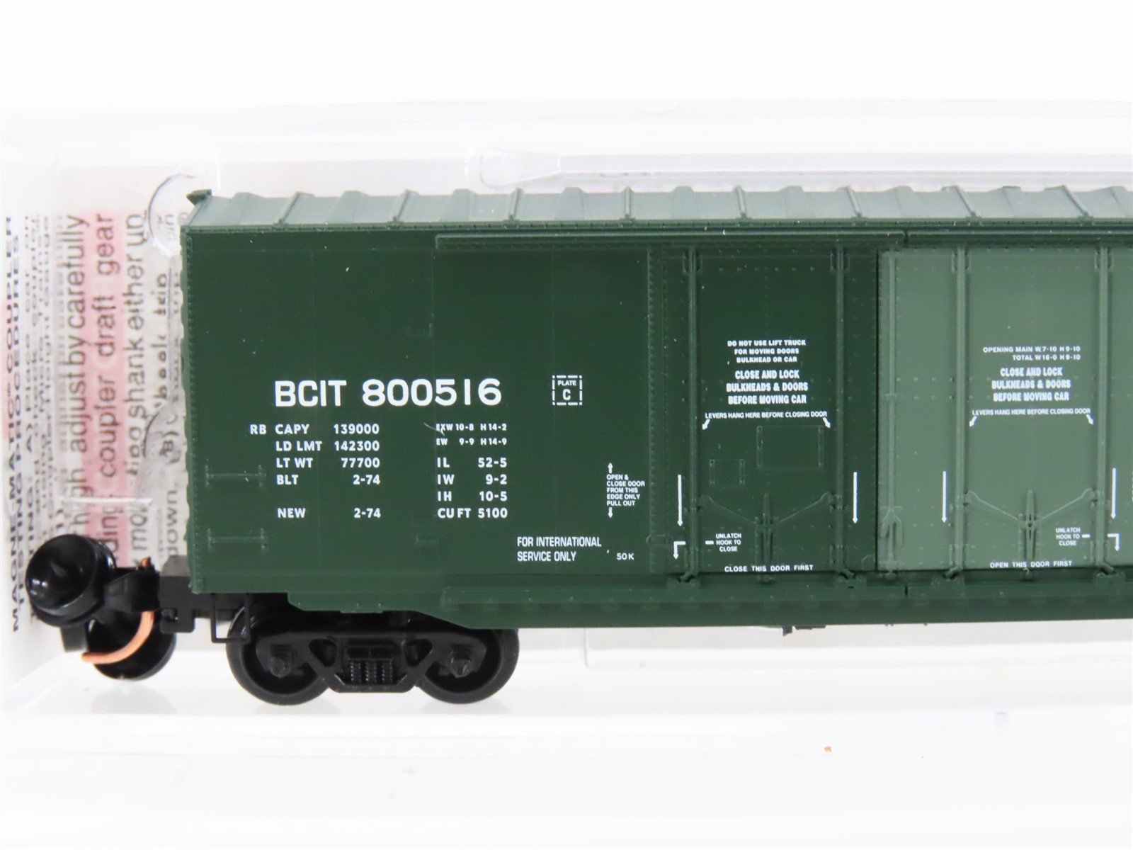 N Scale Micro-Trains 75120 BCIT British Columbia 50' Standard Boxcar #800516
