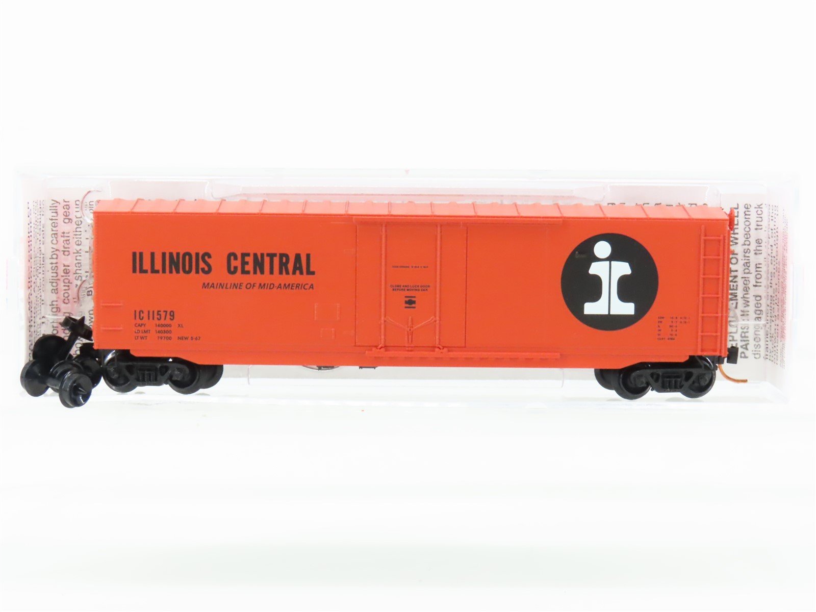 N Scale Micro-Trains 03800370 IC Illinois Central 50' Standard Boxcar #11579