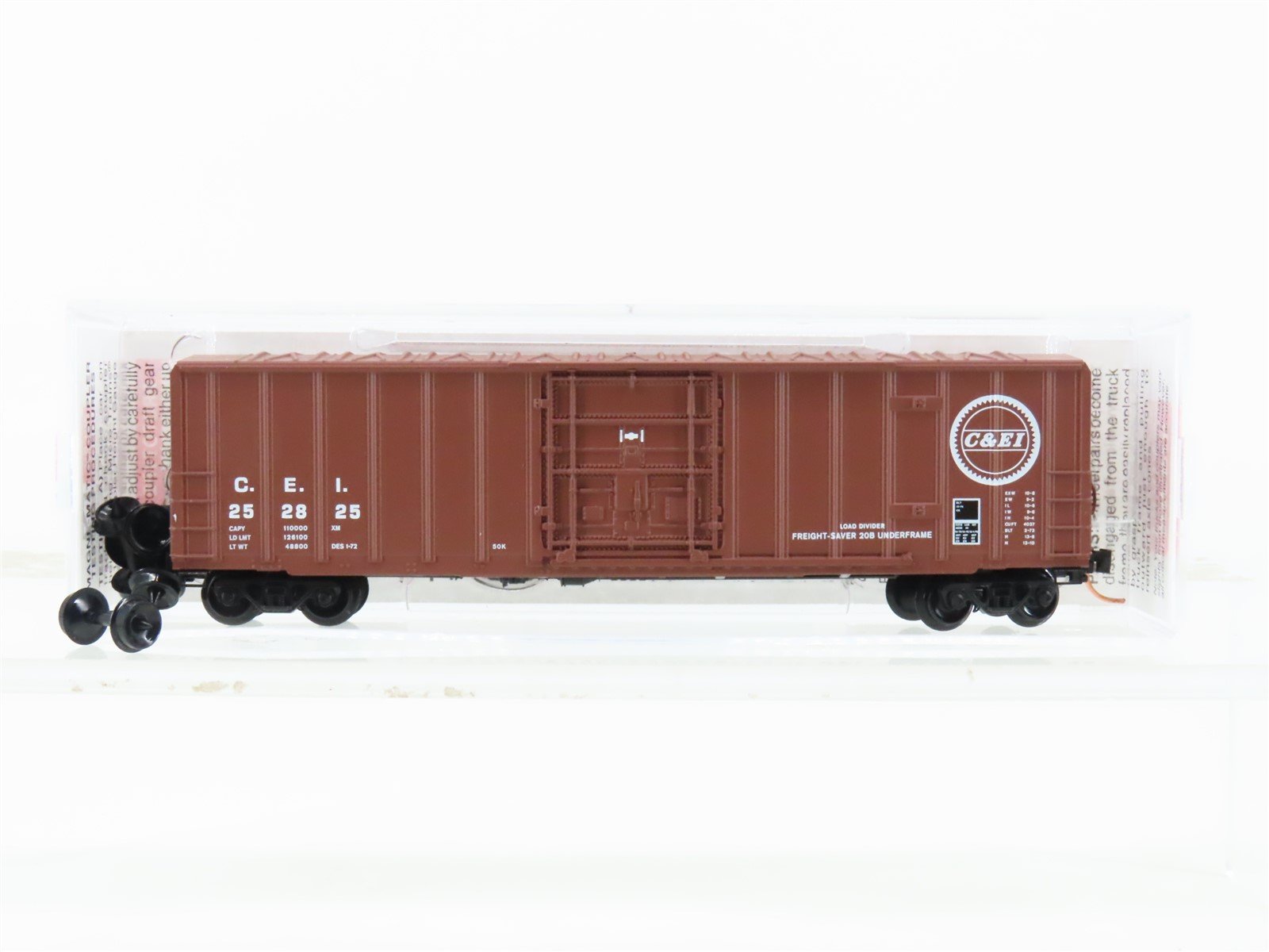 N Scale Micro-Trains 27030 C&EI Chicago & Eastern Illinois 50' Boxcar #252825