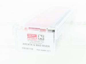 N Micro-Trains MTL 03000110 A&MR Arcata & Mad River 50' Rib Side Boxcar #1071