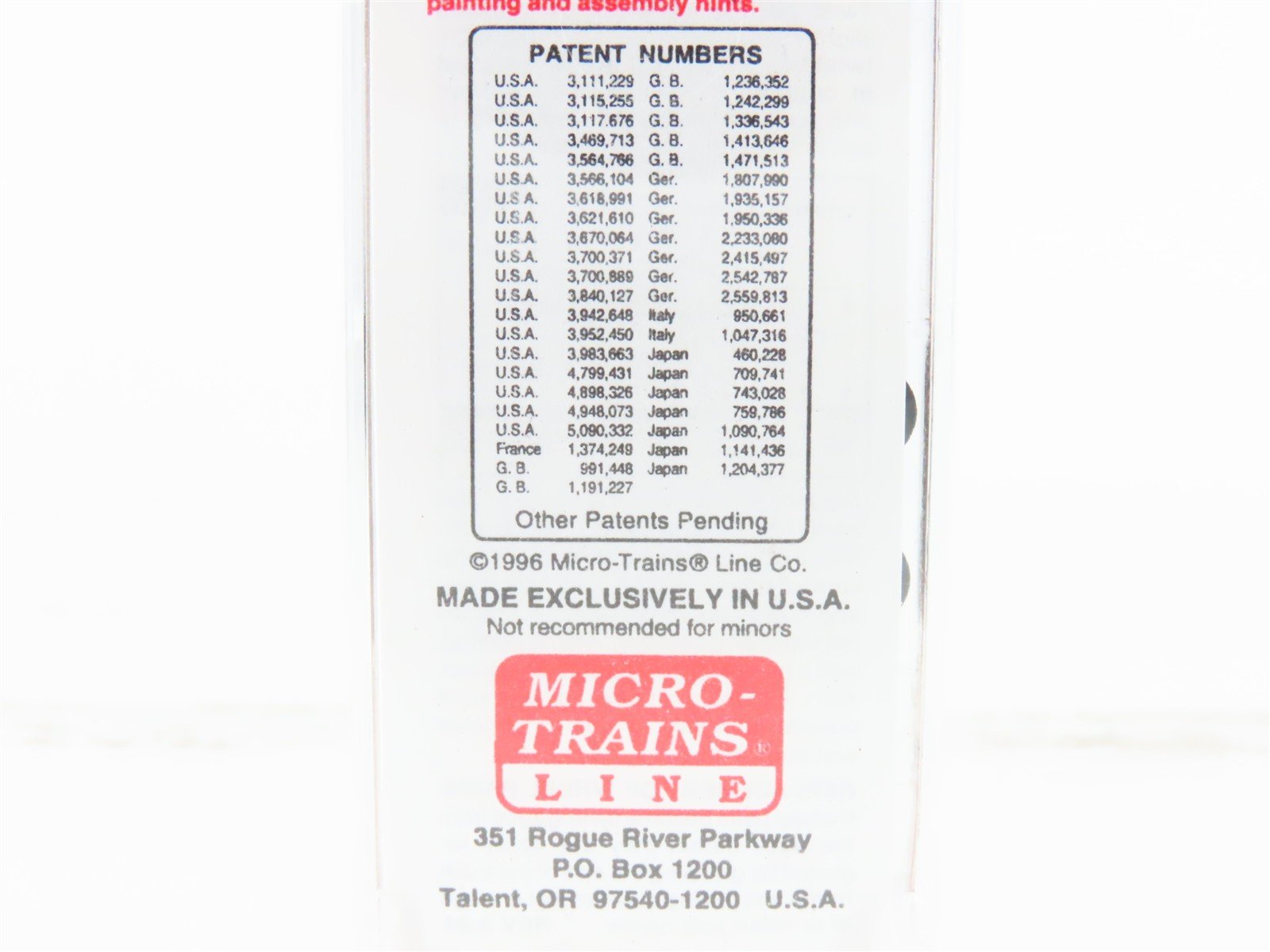 N Micro-Trains MTL 23240 ADN Ashley Drew & Northern 40' Standard Boxcar #2413