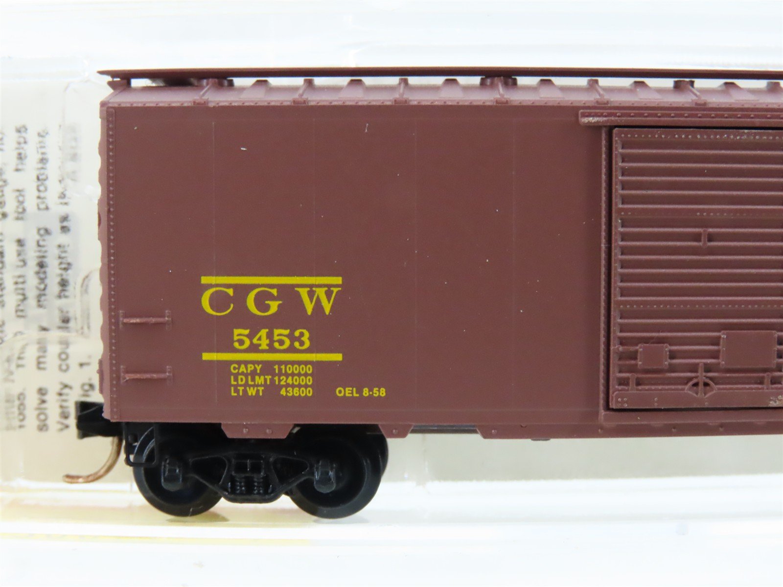 N Micro-Trains MTL 20046 CGW Chicago Great Western 40' Standard Boxcar #5453