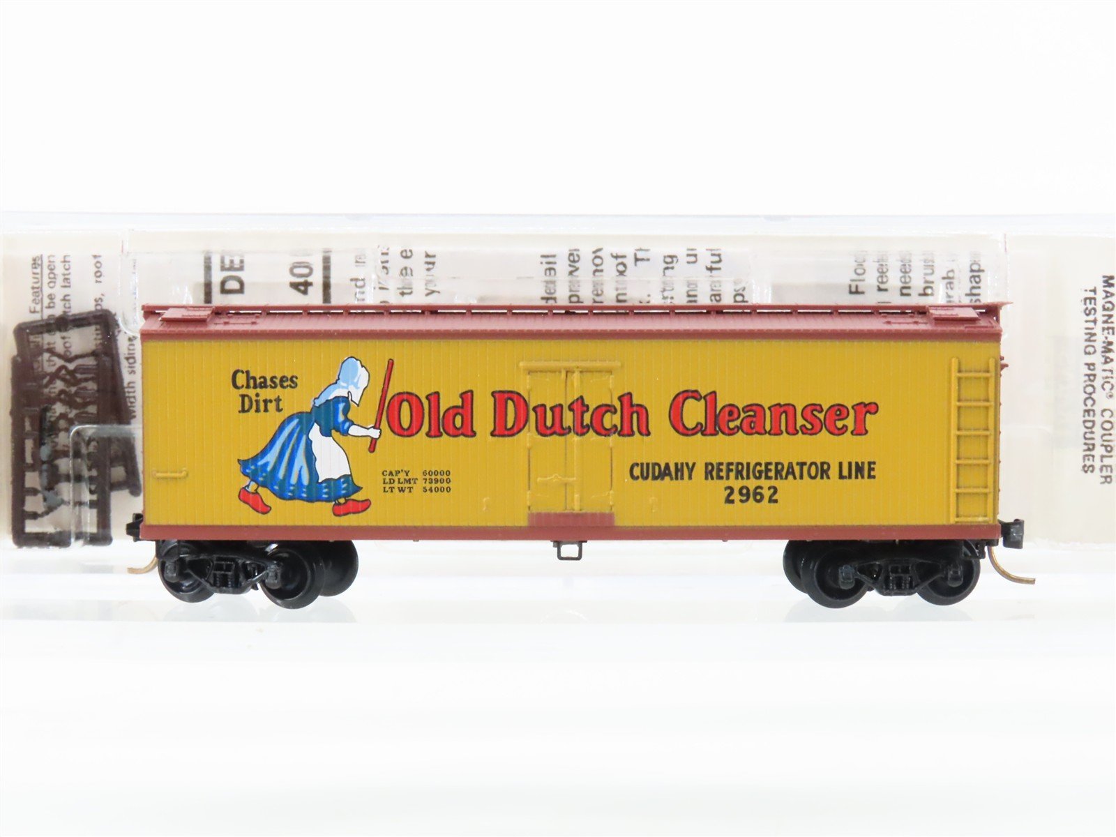 N Scale Micro-Trains MTL 49010 Cudahy/Old Dutch Cleanser 40' Wood Reefer #2962