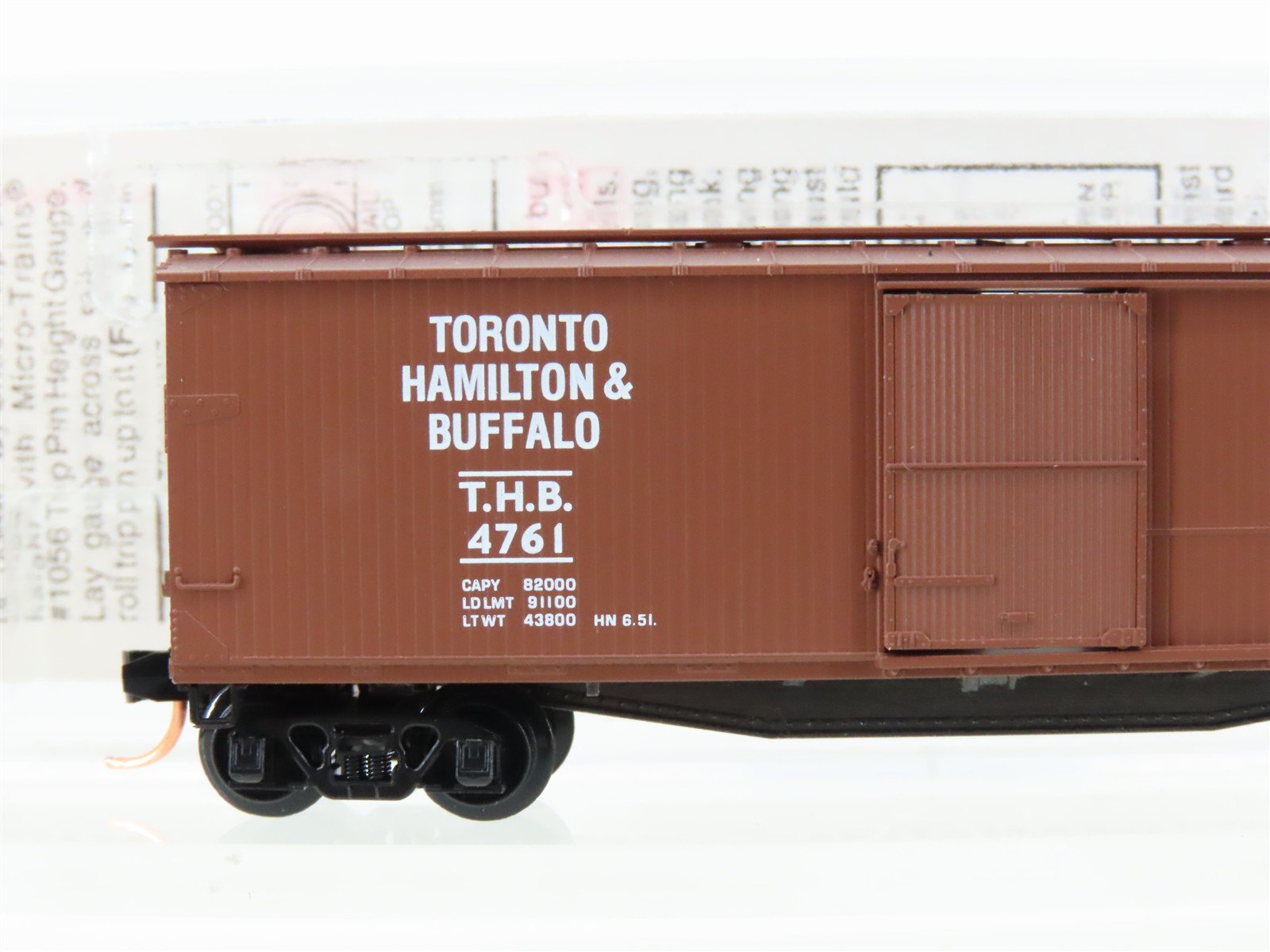 N Scale Micro-Trains MTL 39220 THB Toronto Hamilton & Buffalo 40' Boxcar #4761