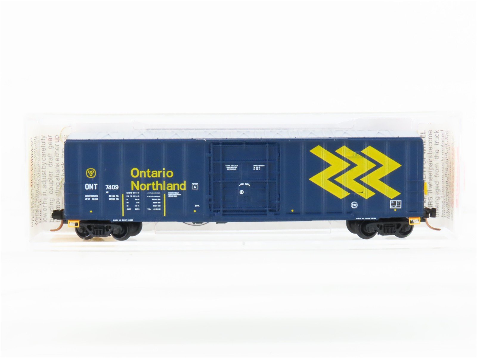 N Scale Micro-Trains MTL 27040 ONT Ontario Northland 50' Ribside Boxcar #7409