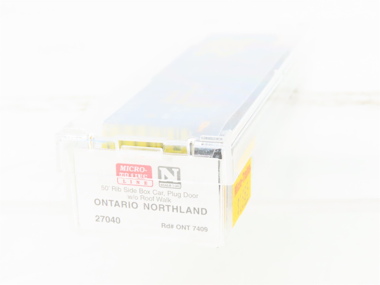 N Scale Micro-Trains MTL 27040 ONT Ontario Northland 50' Ribside Boxcar #7409