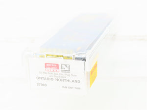 N Scale Micro-Trains MTL 27040 ONT Ontario Northland 50' Ribside Boxcar #7409